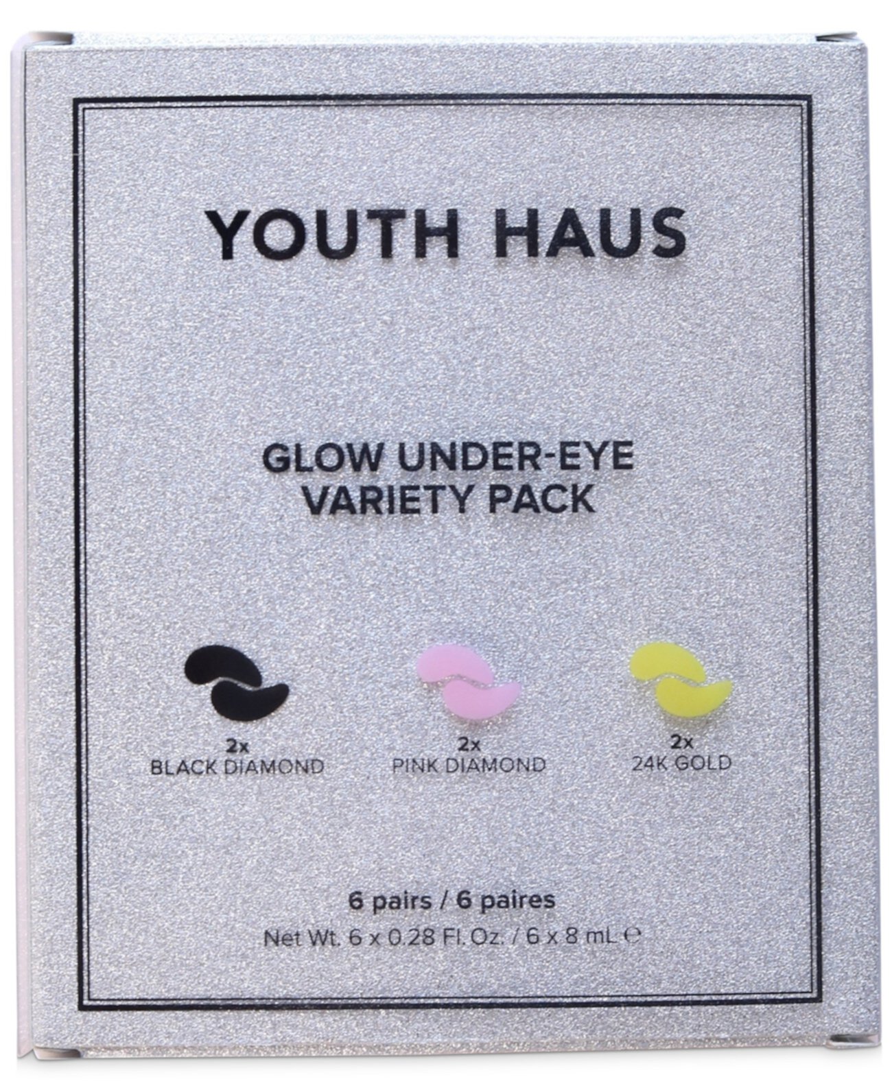 6 шт. Набор масок под глаза Youth Haus Glow Skin Gym