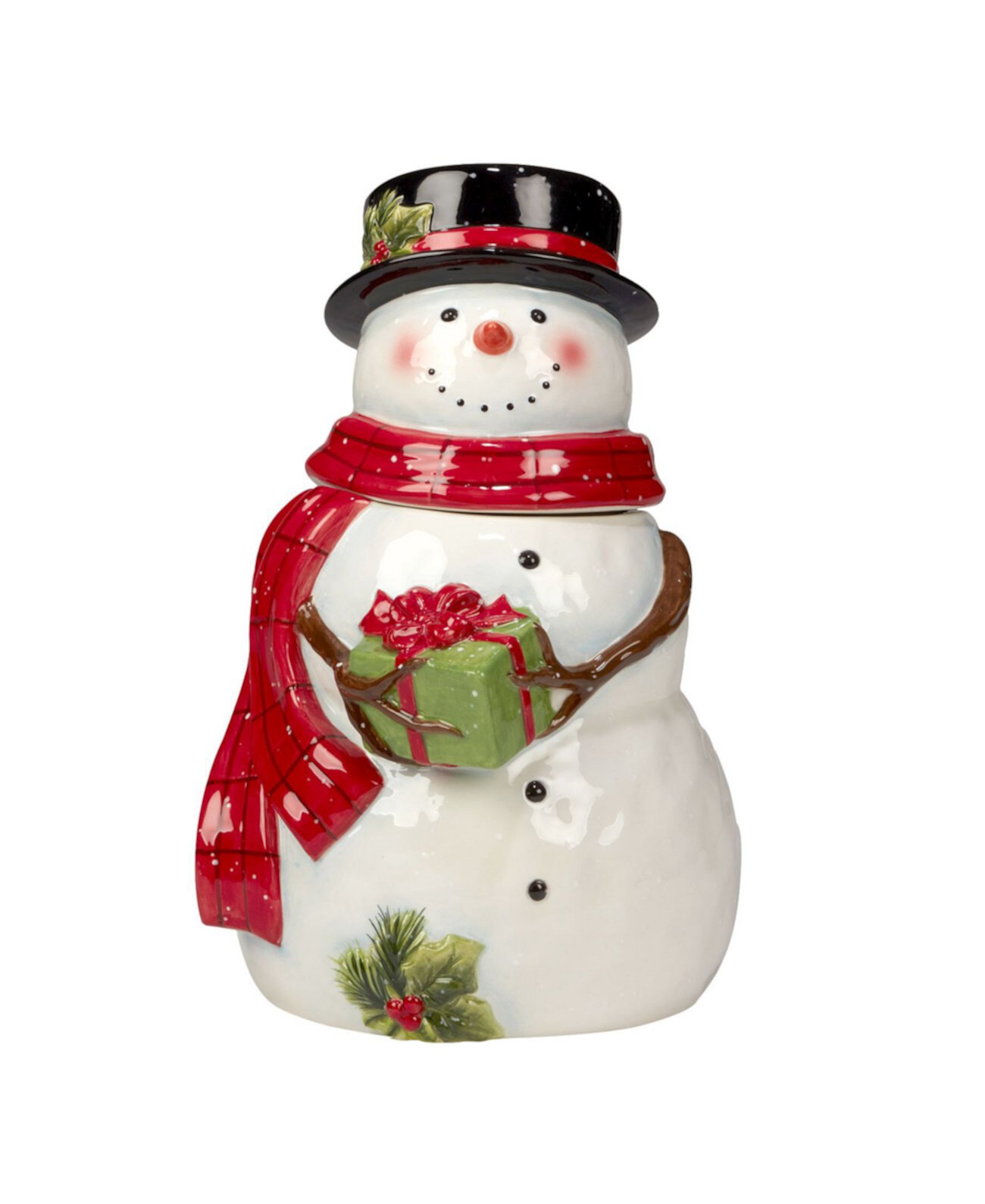 Дом снеговика 3D Cookie Jar Santa Certified International
