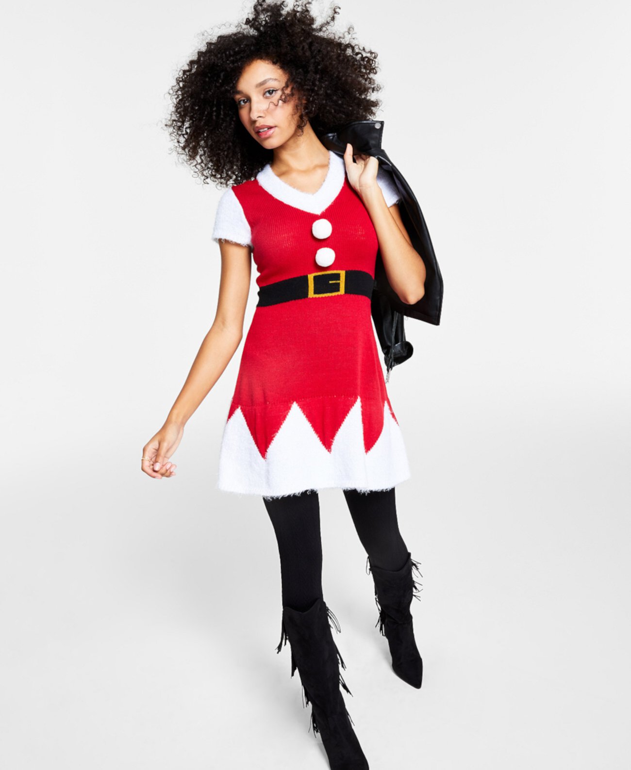 Платье-свитер Санта-Клауса для юниоров PLANET GOLD