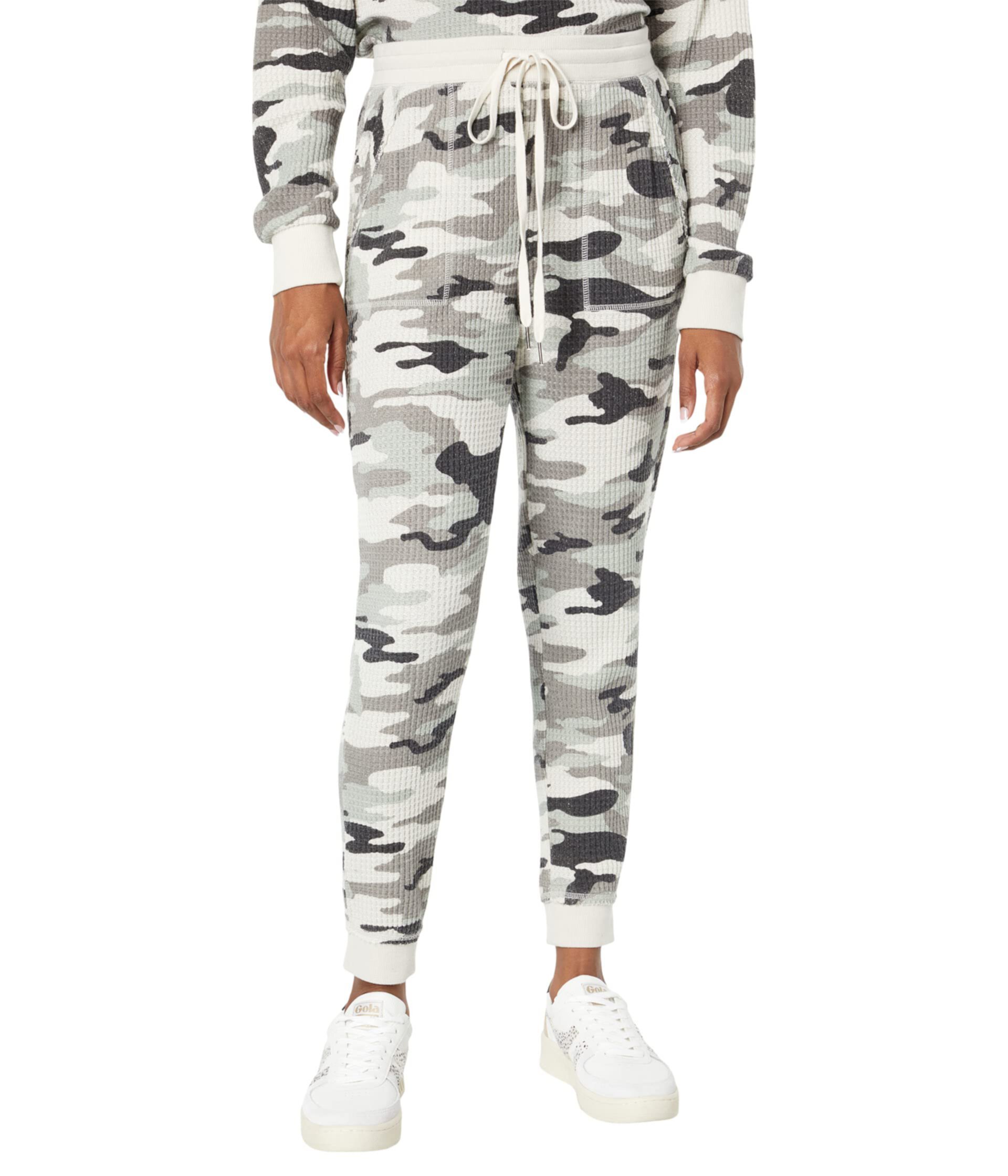 Hallie Camo Waffle Joggers Dylan by True Grit