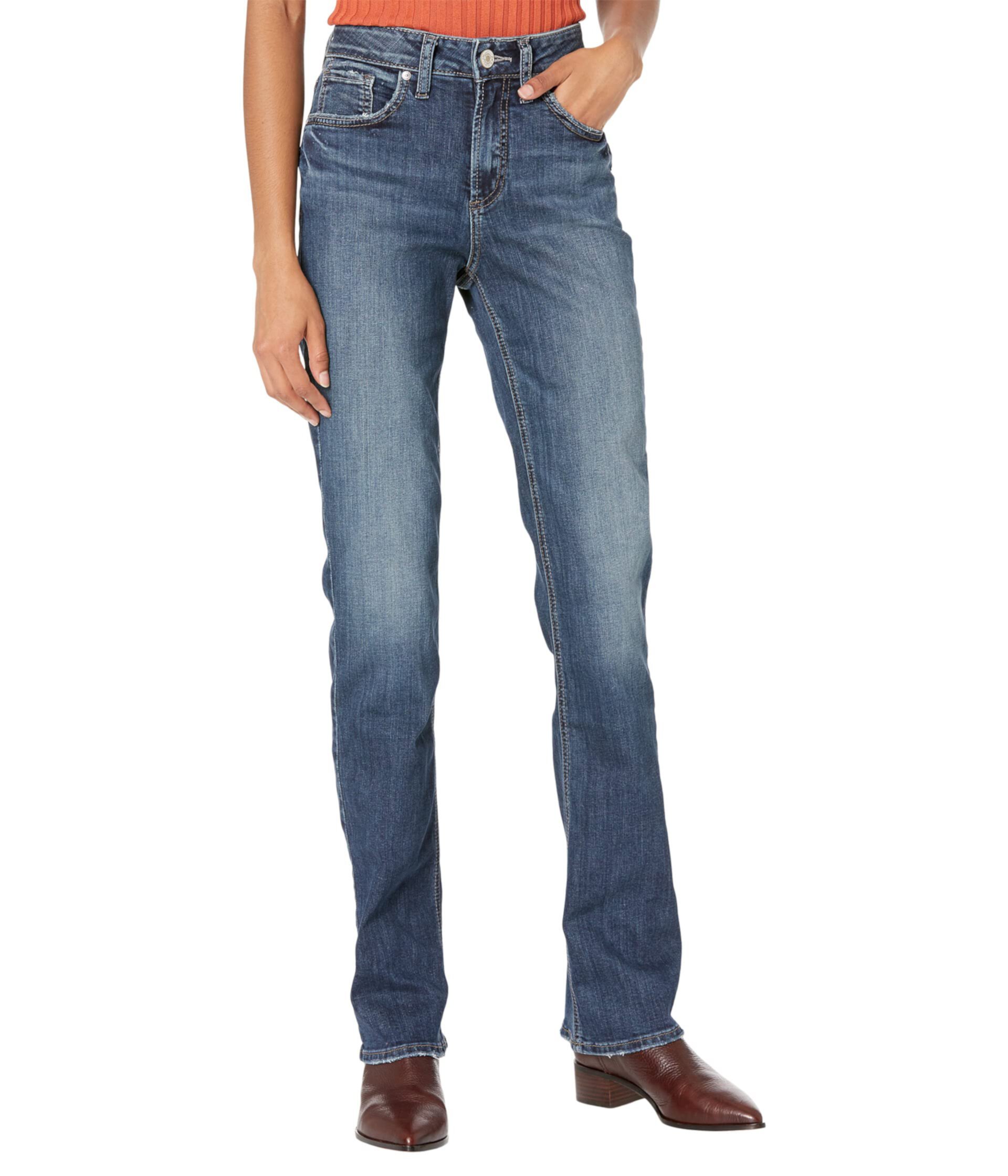 Зауженные джинсы Avery с высокой посадкой L94627EGX431 Silver Jeans Co.