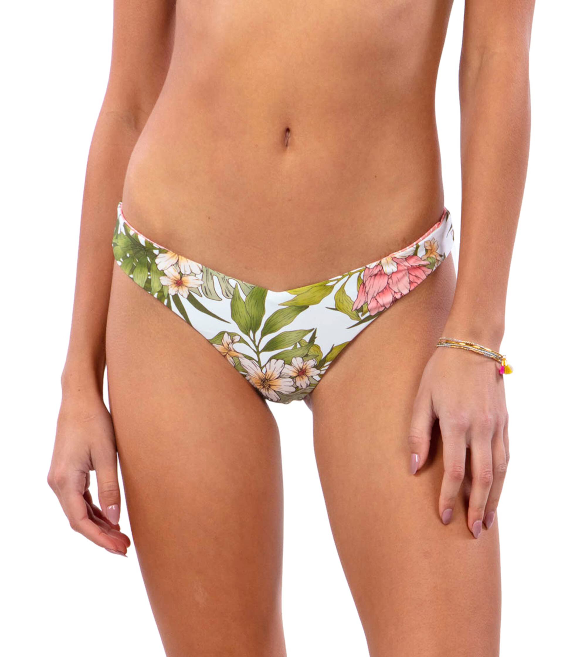 Бикини Rip Curl Beach Botanica Revo Skimpy с высокой стильной линией и двусторонним дизайном Rip Curl