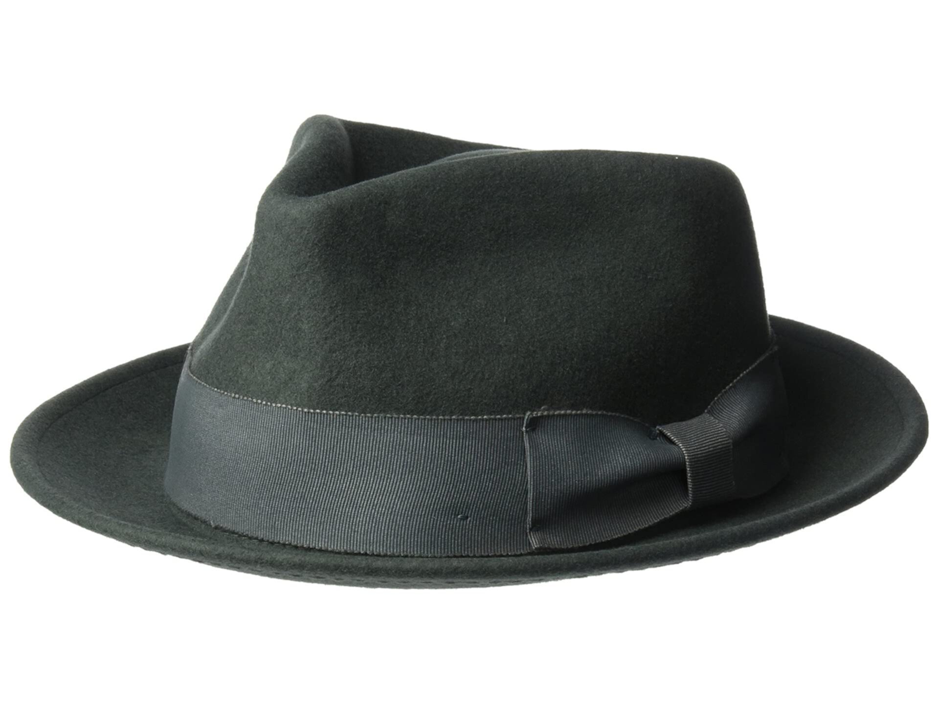 Джентльмен из 100% шерсти, фетр с контрастной лентой в крупный рубчик Henschel Hats
