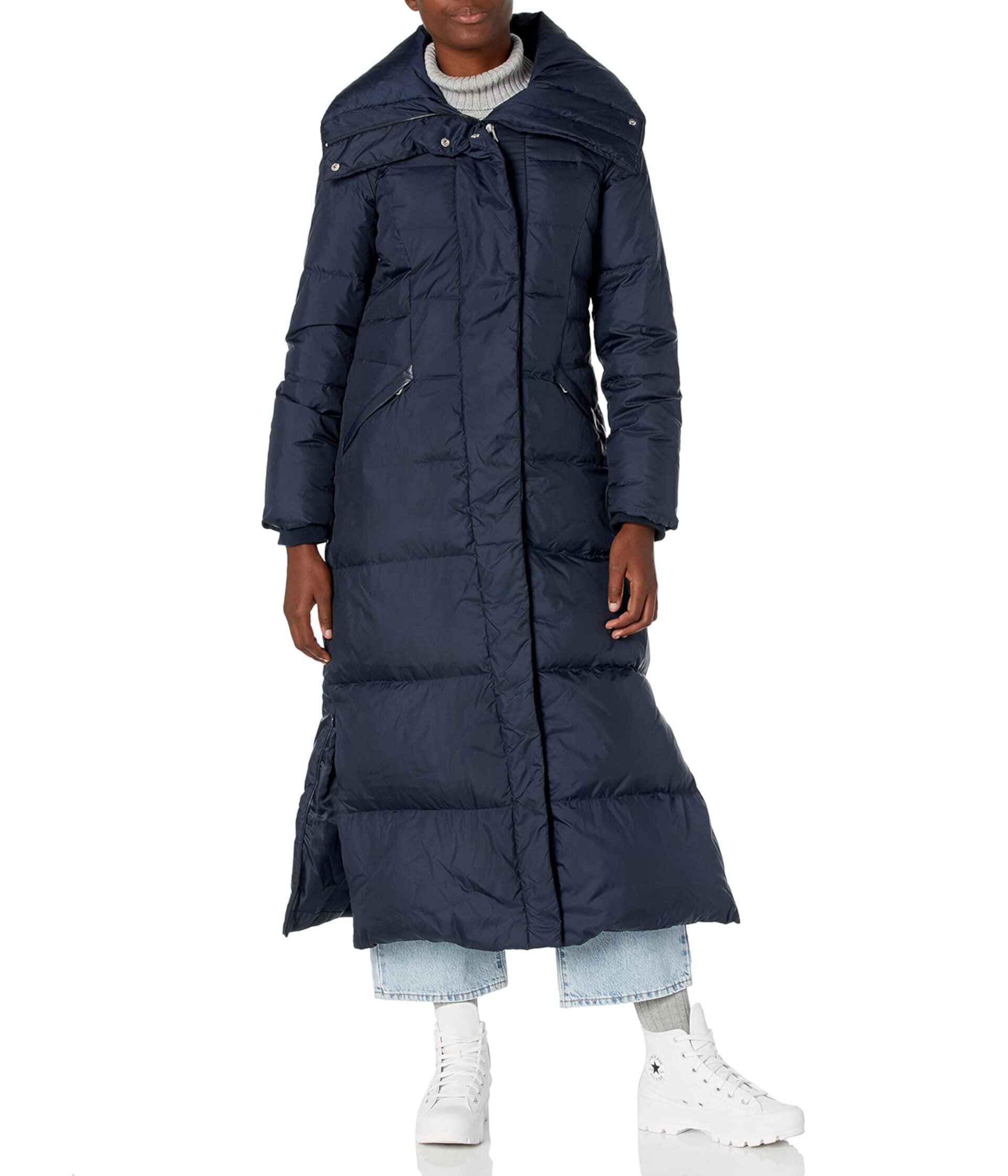 Пуховое пальто Essentail с воротником-стойкой Cole Haan