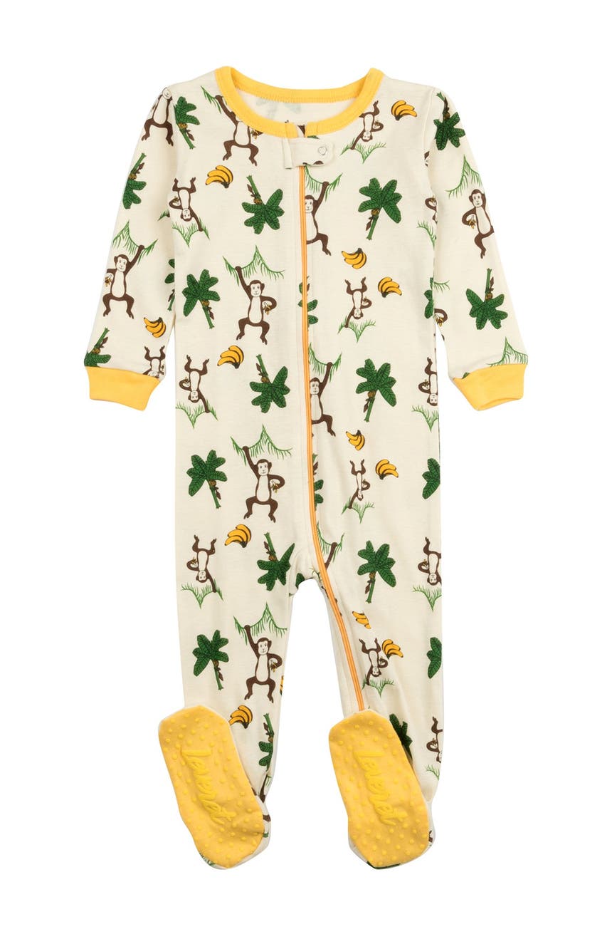 Бежевая пижама для сна с обезьяньими лапами Leveret