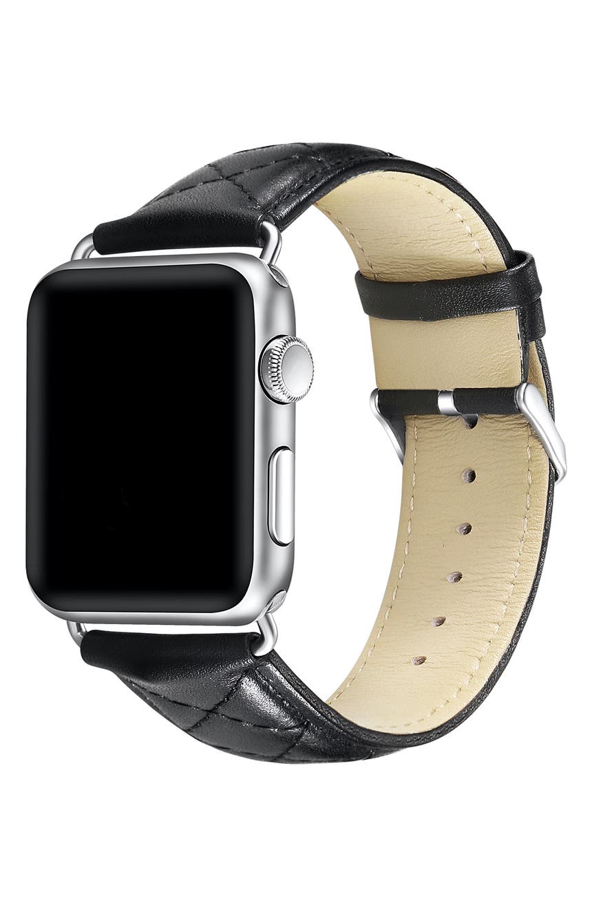 Стеганый кожаный ремешок для часов Apple POSH TECH