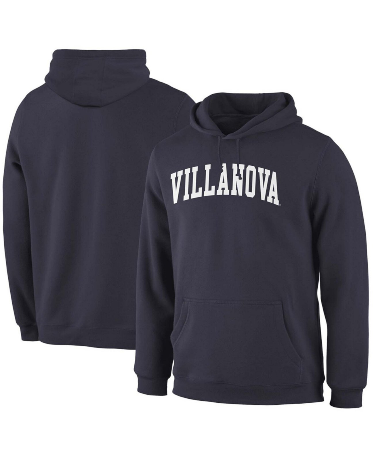 Толстовка с капюшоном мужская темно-синяя Villanova Wildcats Basic Arch Pullover Fanatics