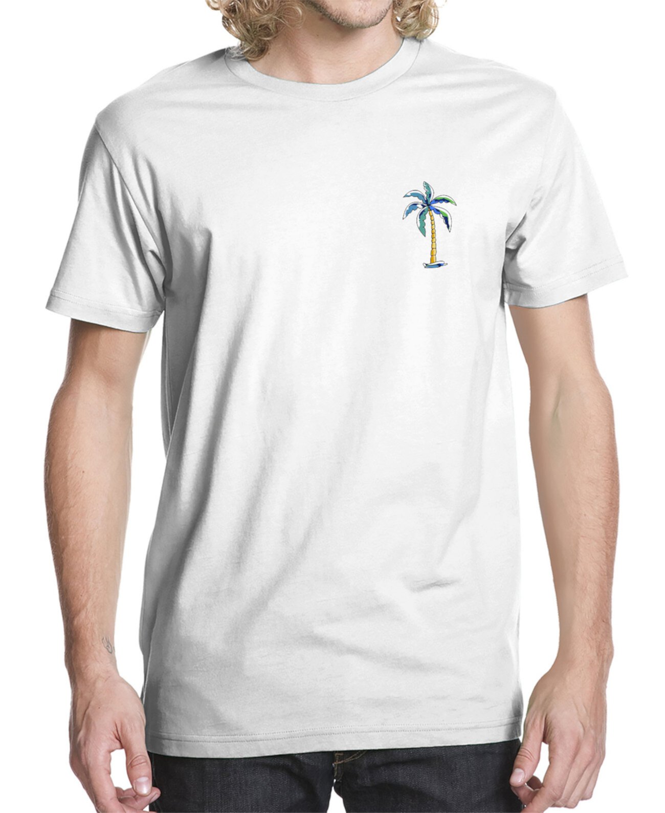 Мужская футболка с рисунком Ocean Palms Buzz Shirts