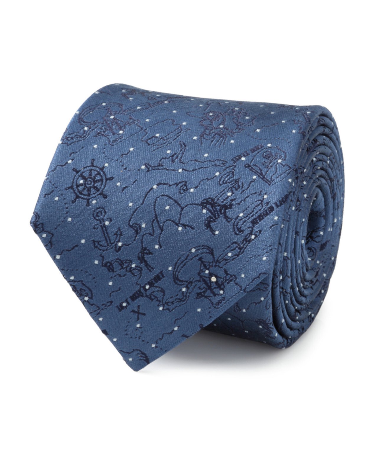 Мужской галстук в горошек с изображением карты сокровищ Питера Пэна Disney