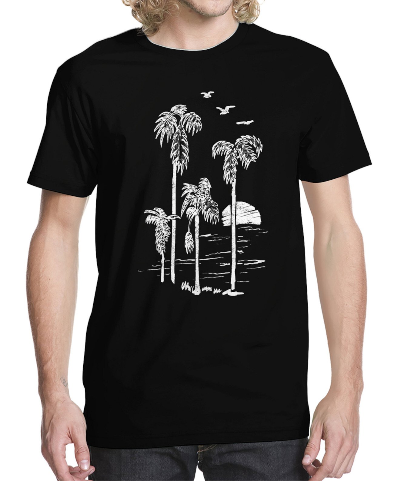 Мужская футболка с рисунком Paradise Waiting Beachwood