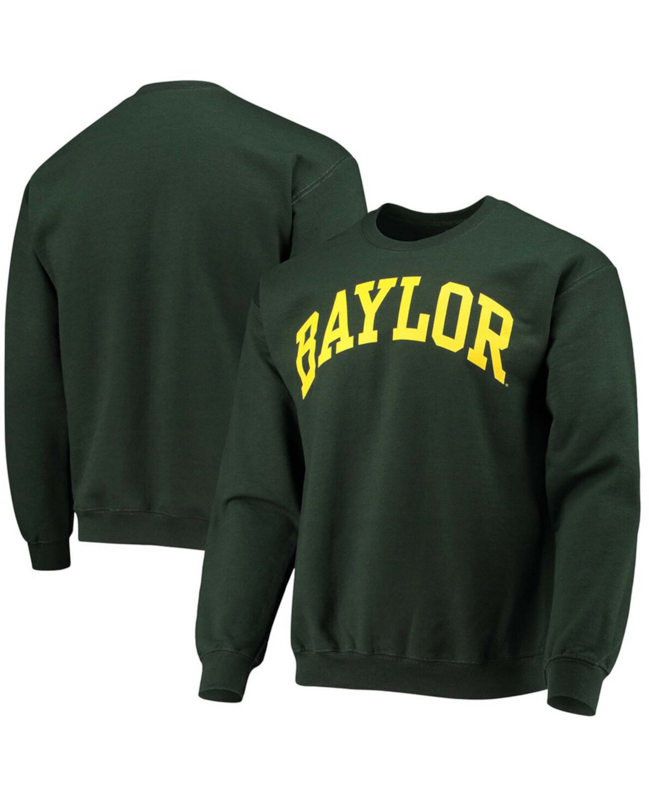 Мужской зеленый свитшот с логотипом Baylor Bears Basic Arch Fanatics