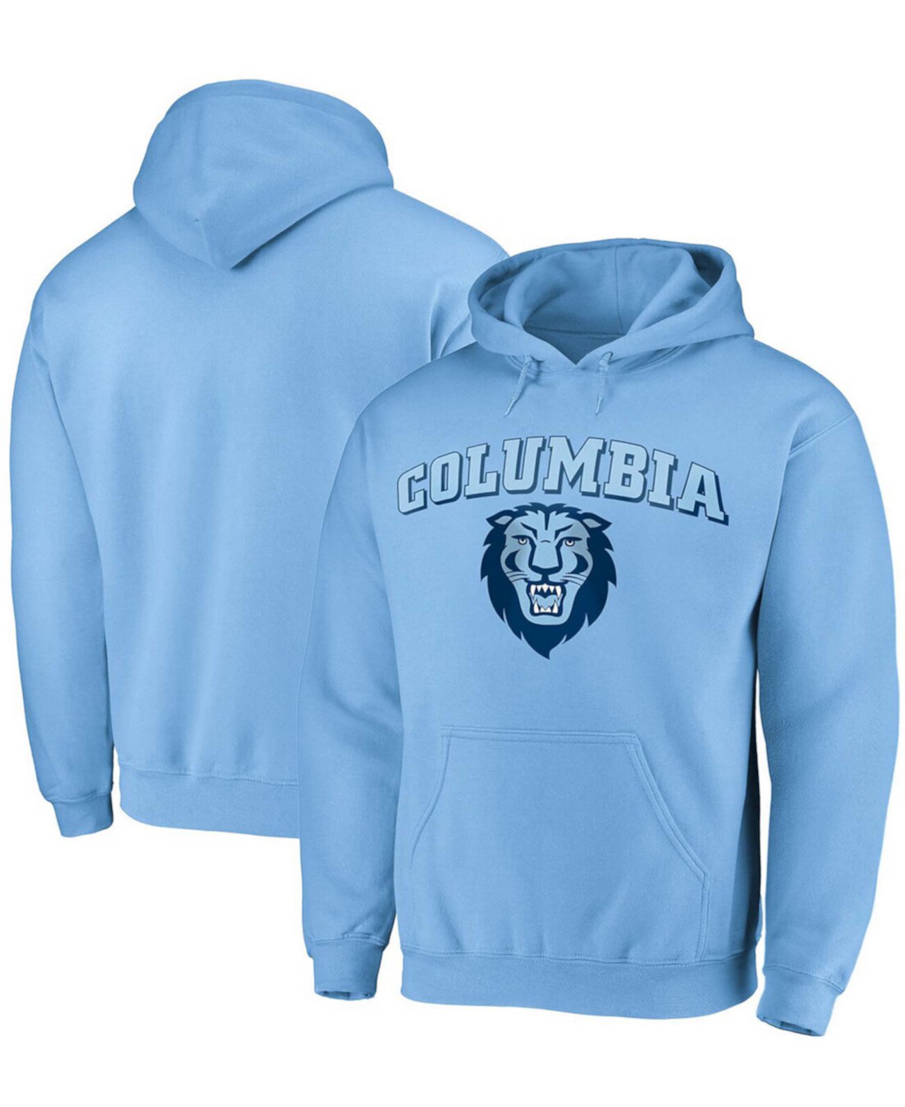 Голубая мужская толстовка с капюшоном Columbia University Lions Campus Pullover Fanatics