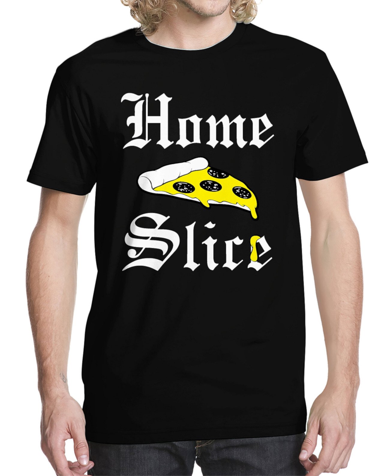 Мужская футболка с рисунком Home Slice Buzz Shirts