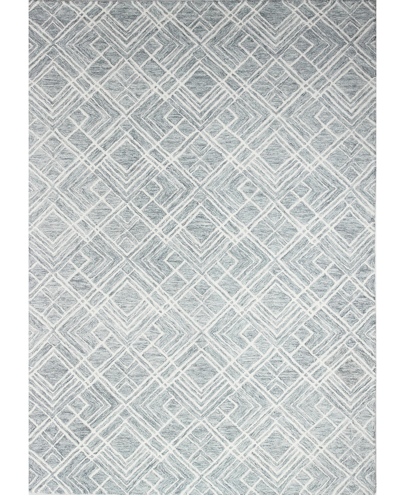 Коврик Taron AL126, геометрический, 120 x 180 см, 100% шерсть BB Rugs