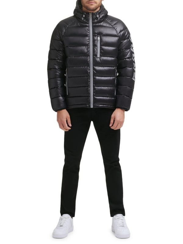 Мужская Куртка GUESS Logo Puffer Hooded GUESS