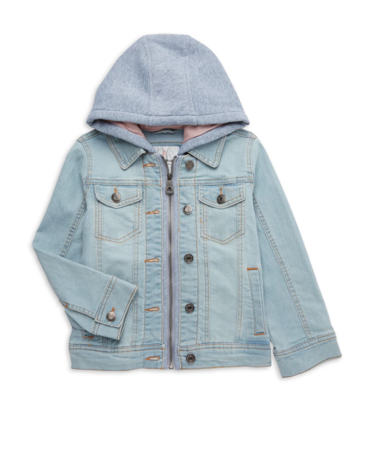 Джинсовая куртка со съемным капюшоном Little Girl Urban Republic