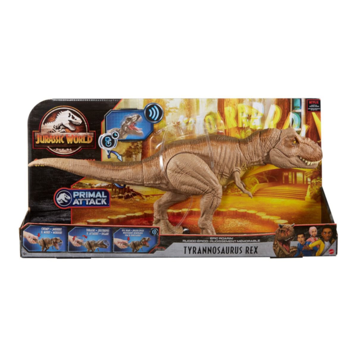 Игрушка-фигурка Mattel Jurassic World Epic Roarin 'Tyrannosaurus Rex Mattel