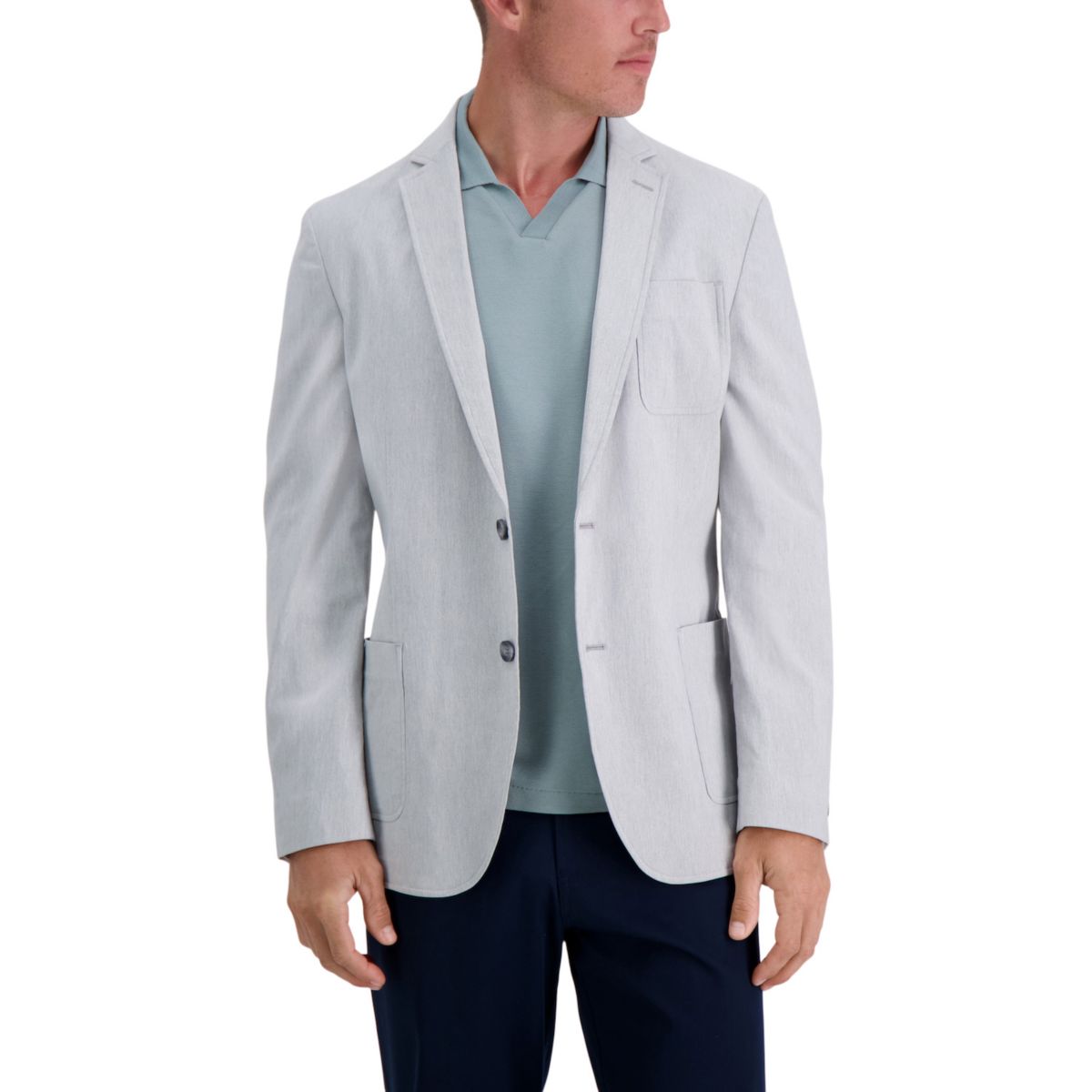 Мужской пиджак спортивного кроя Haggar® Smart Wash, выполненный по индивидуальному заказу HAGGAR