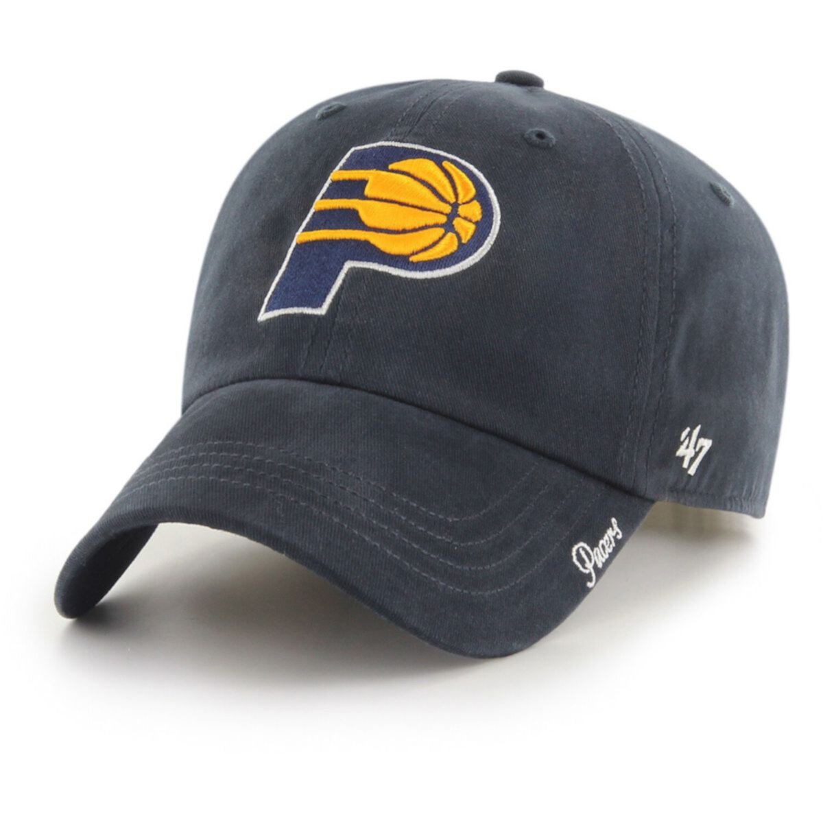 Женская регулируемая шляпа с логотипом '47 Navy Indiana Pacers Miata Clean Up Unbranded