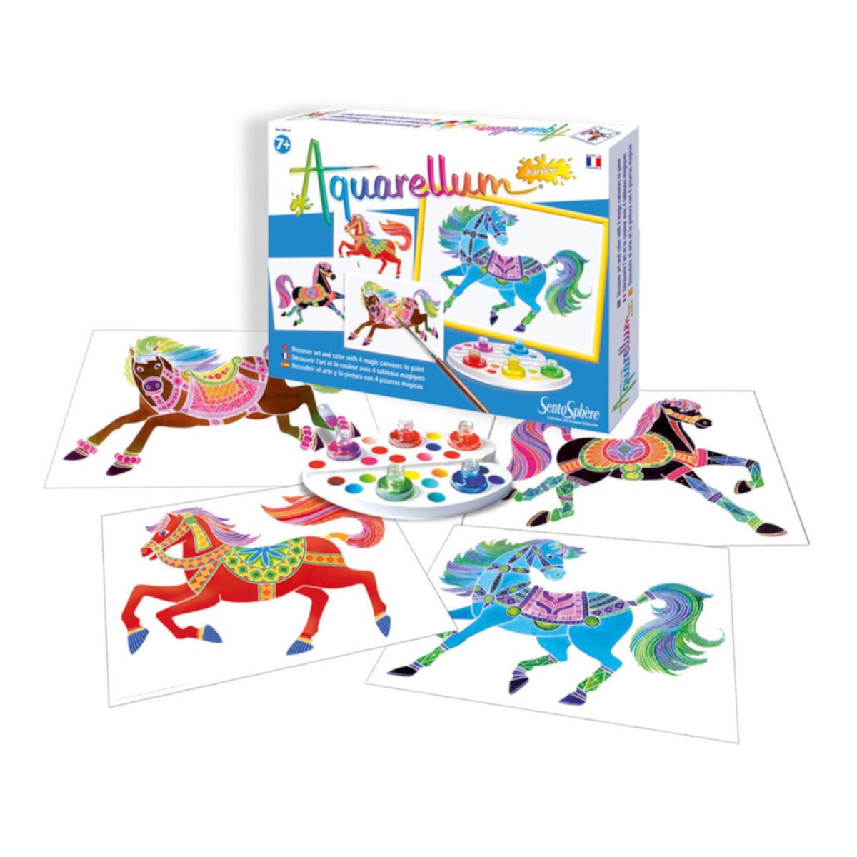 Набор красок Aquarellum Junior Horses от SentoSphere USA SentoSphere USA