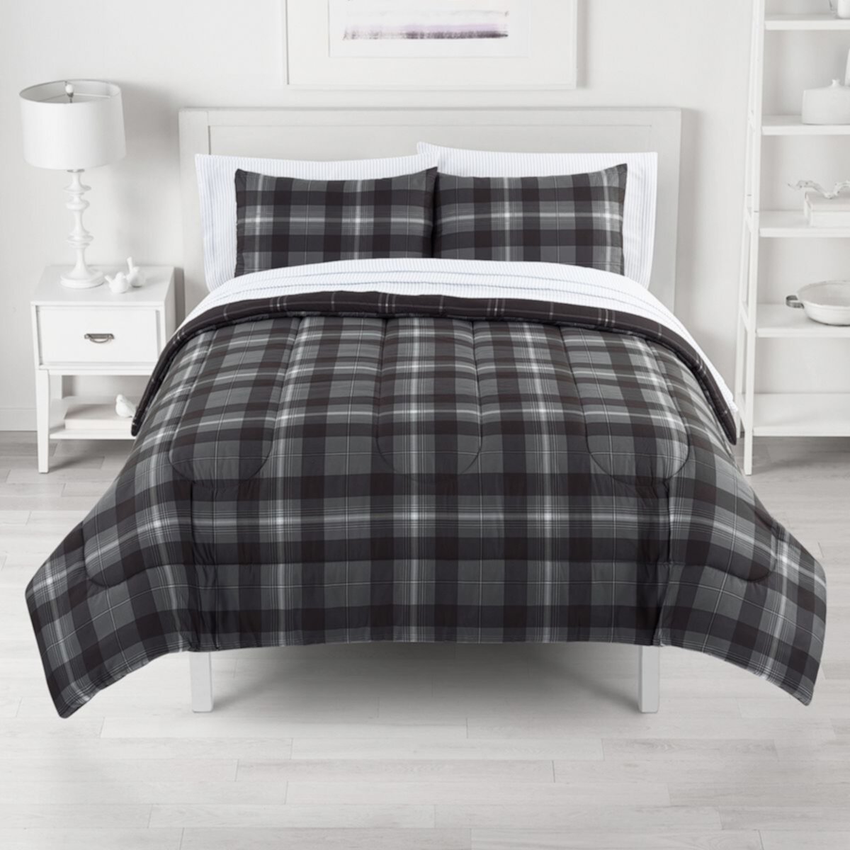 The Big One® Plaid Reversible Comforter Set with Sheets - Twin XL The Big One