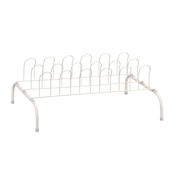 Household Essentials 9-Pair Wire Shoe Rack Household Essentials