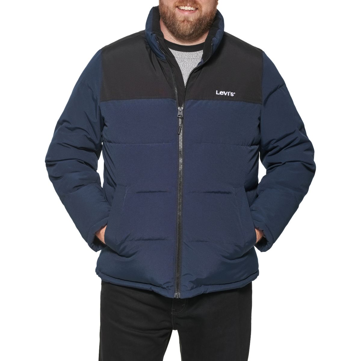 Пуховик Big & Tall Levi's® Arctic Cloth со стеганым логотипом Levi's®