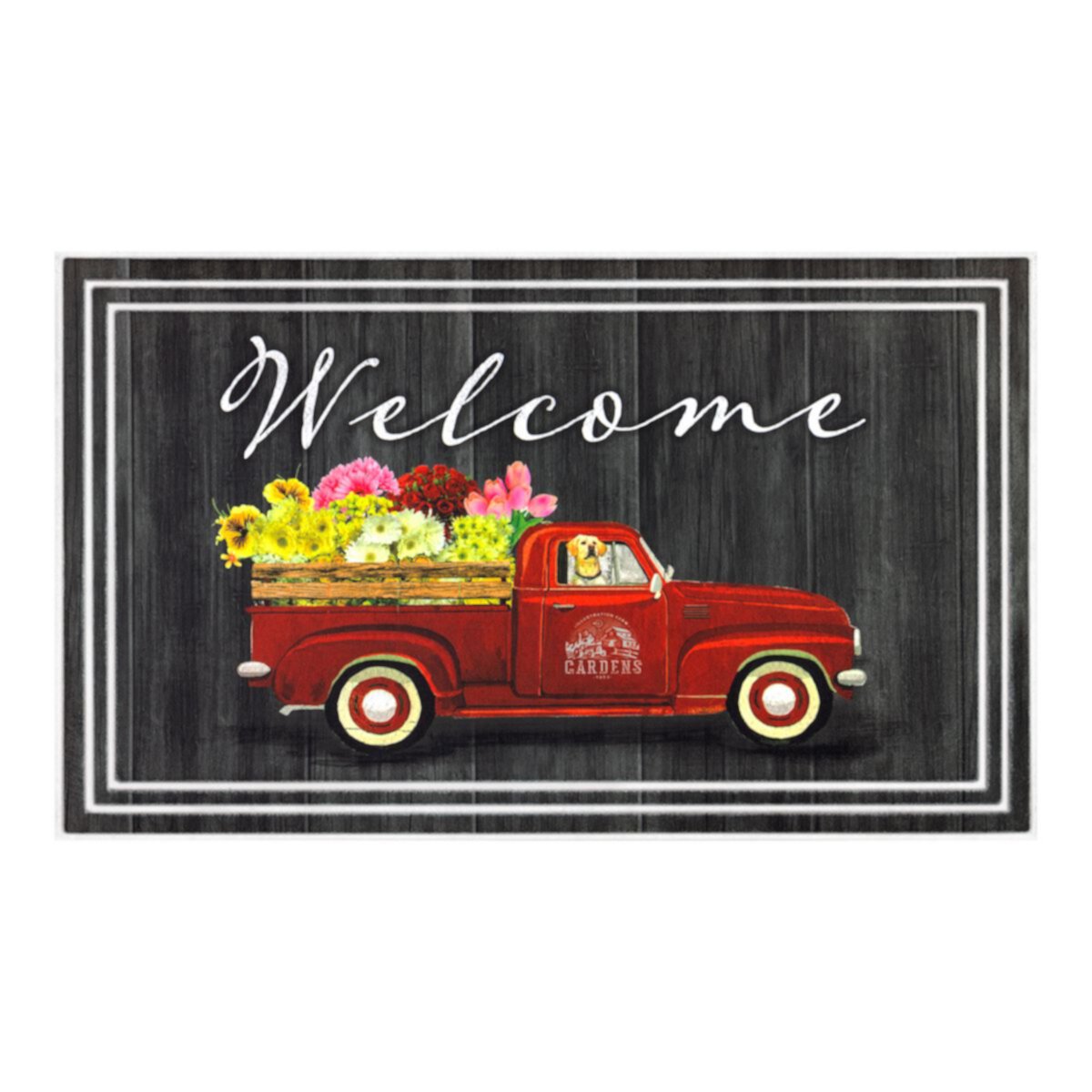 Fashionables Deluxe Welcome Цветочный сад и коврик для грузовика Apache Mills