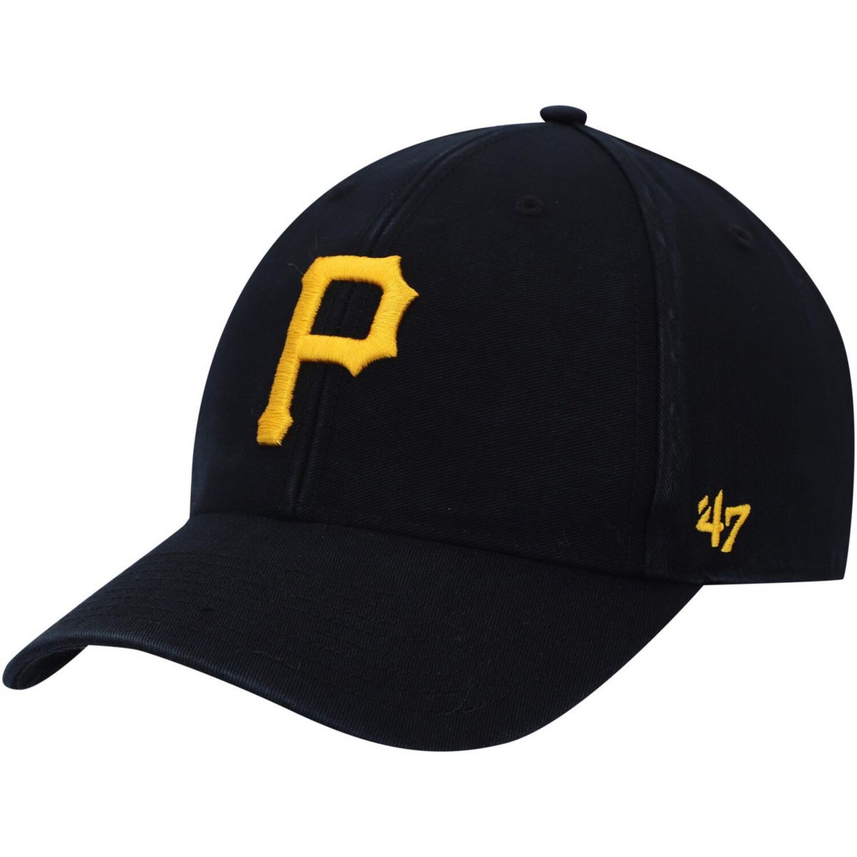 Мужская кепка '47 Black Pittsburgh Pirates Legend MVP Logo Регулируемая кепка Unbranded
