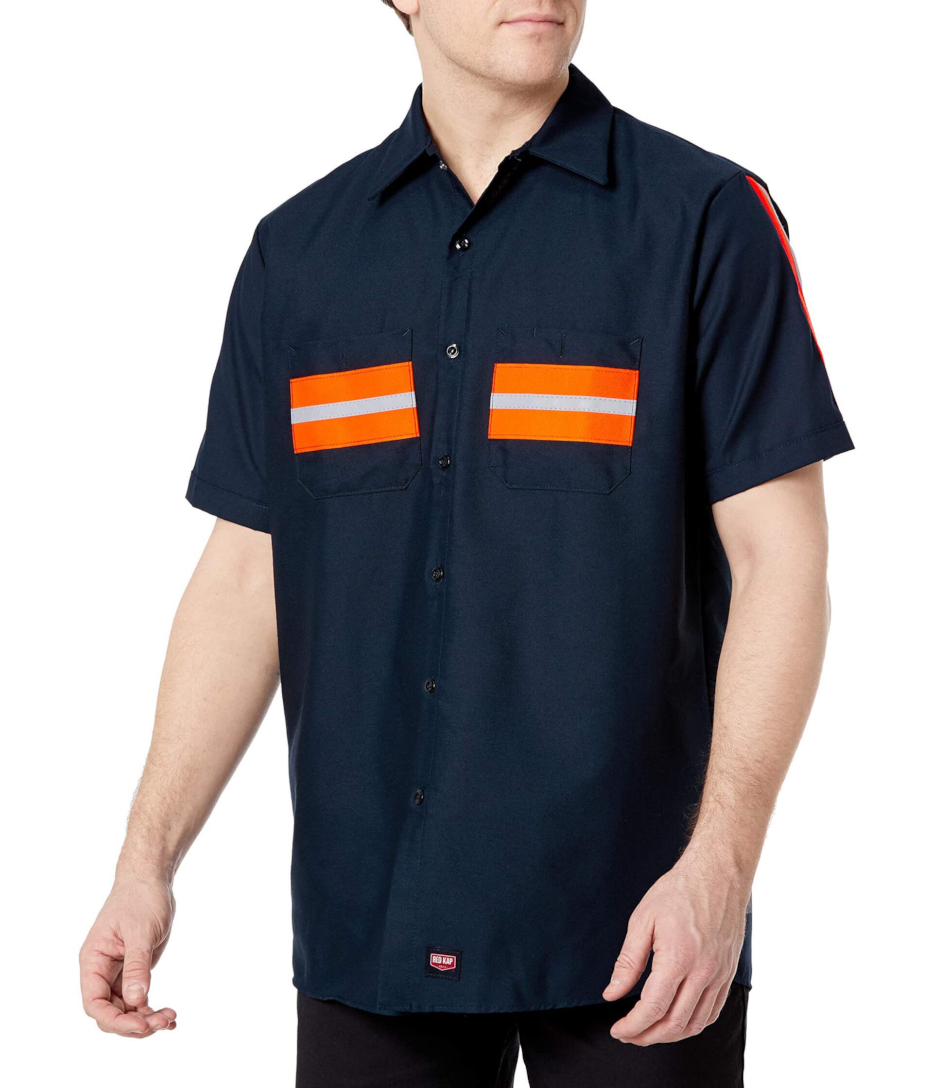 Рабочая рубашка повышенной видимости, короткий рукав Red Kap