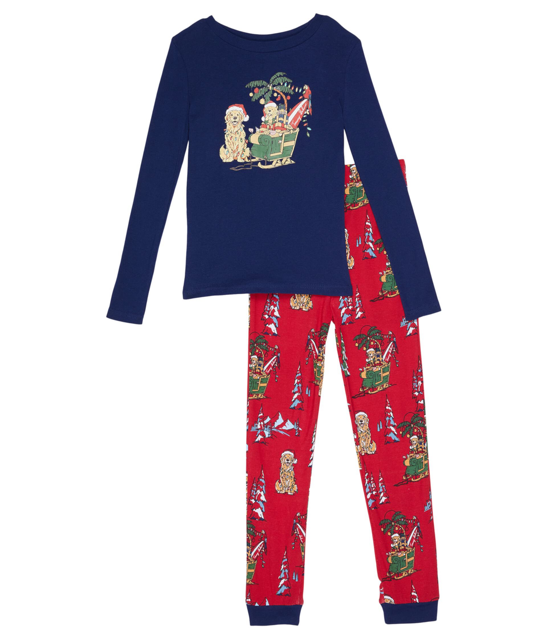 Puppy Christmas PJ Set (Toddler/Little Kids/Big Kids) Tommy Bahama