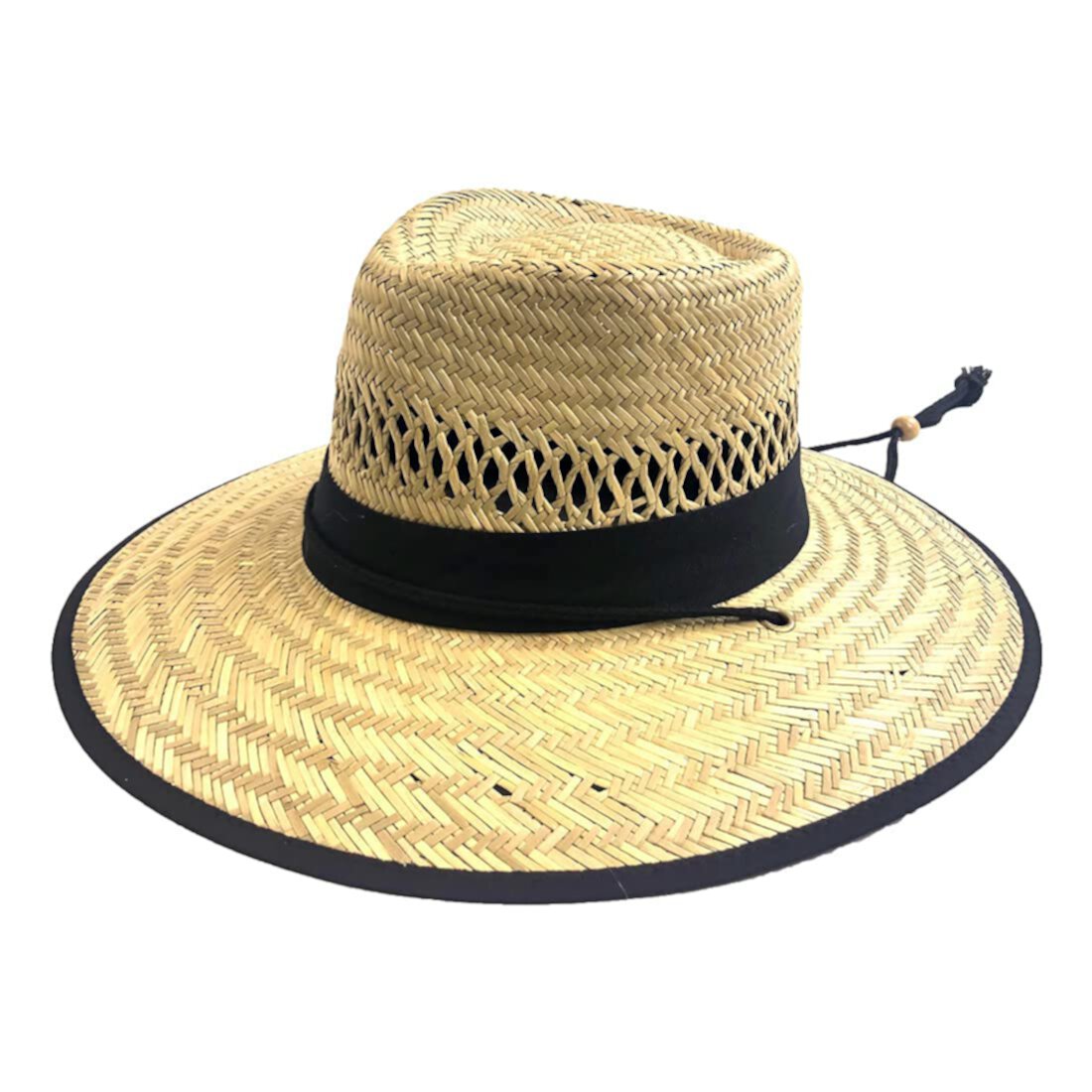 Мужская шляпа Upf 50 с широкими полями из натуральной соломы Lifeguard Outback Sun Hat San Diego Hat Company