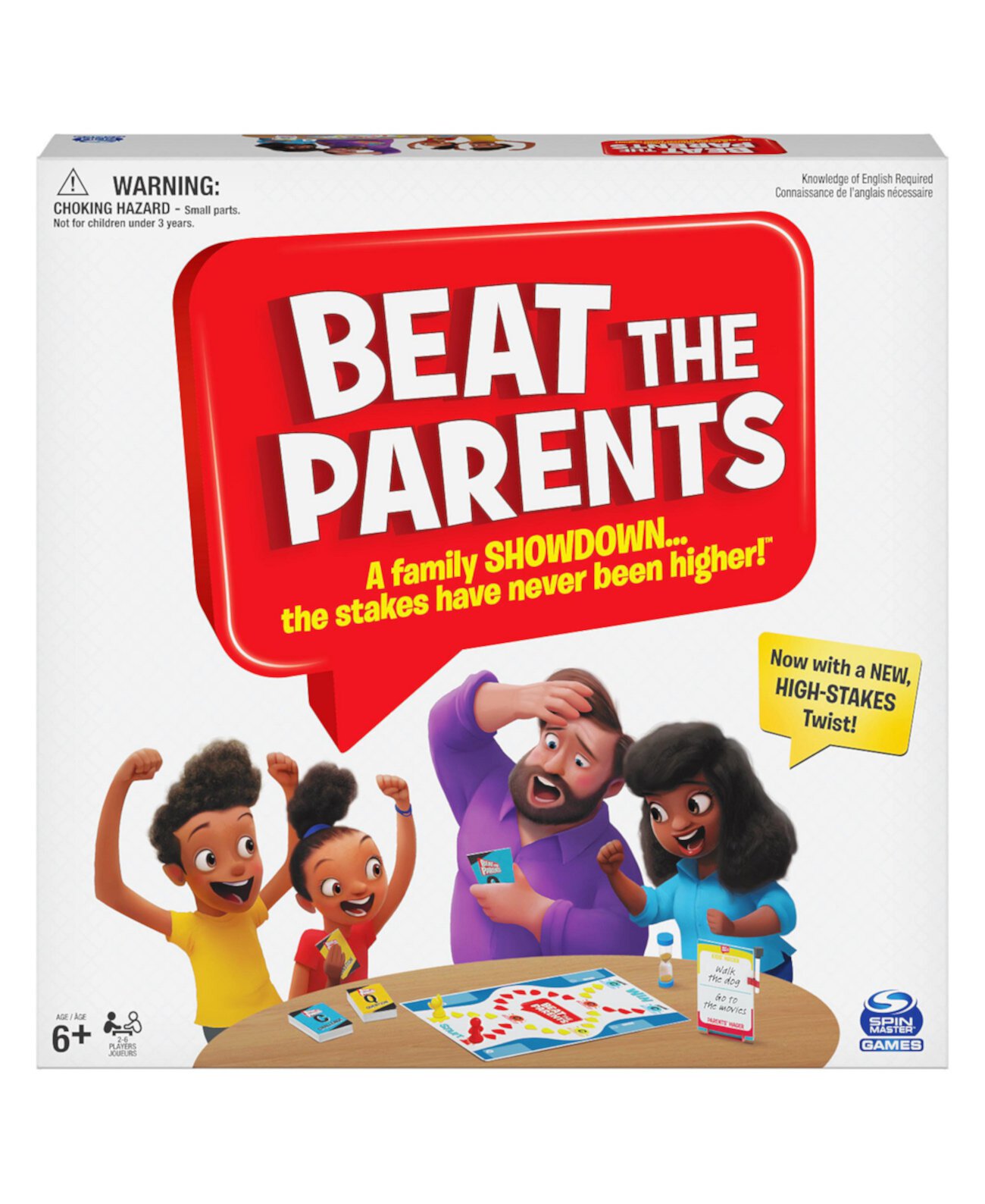 Победите классическую семейную викторину для родителей «Дети против родителей» для детей от 6 лет и старше Spin Master Games