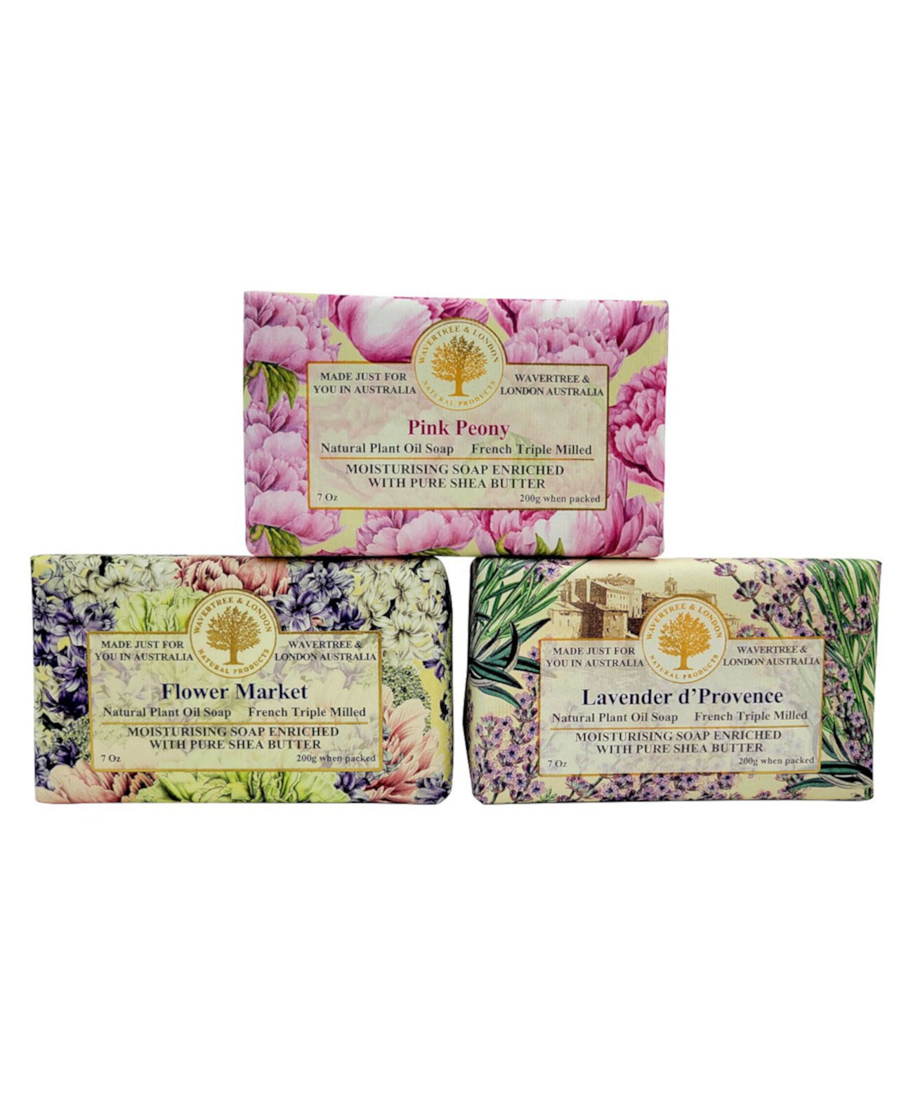 Набор смешанных весенних ароматов Soap, 3 предмета Wavertree & London