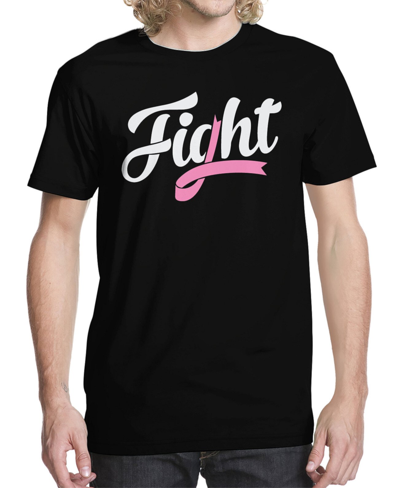 Мужская футболка с рисунком Ribbon Fight Buzz Shirts