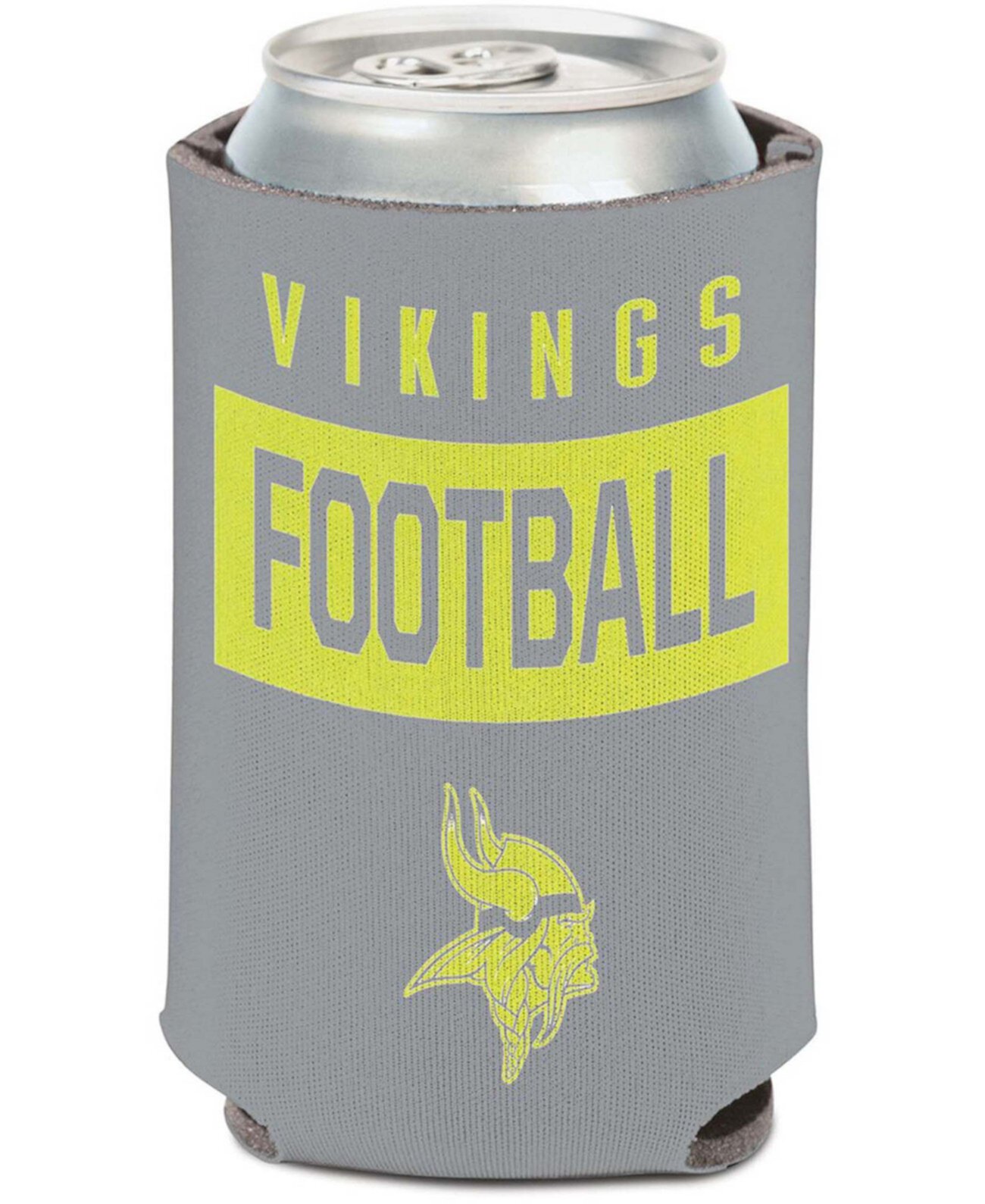 Неоновый кулер для банок Multi Minnesota Vikings емкостью 12 унций Wincraft