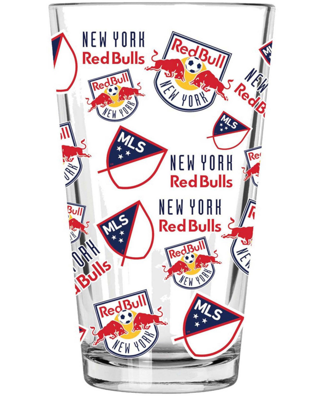 Мультистакан New York Red Bulls, 16 унций, пинта, полная упаковка Memory Company