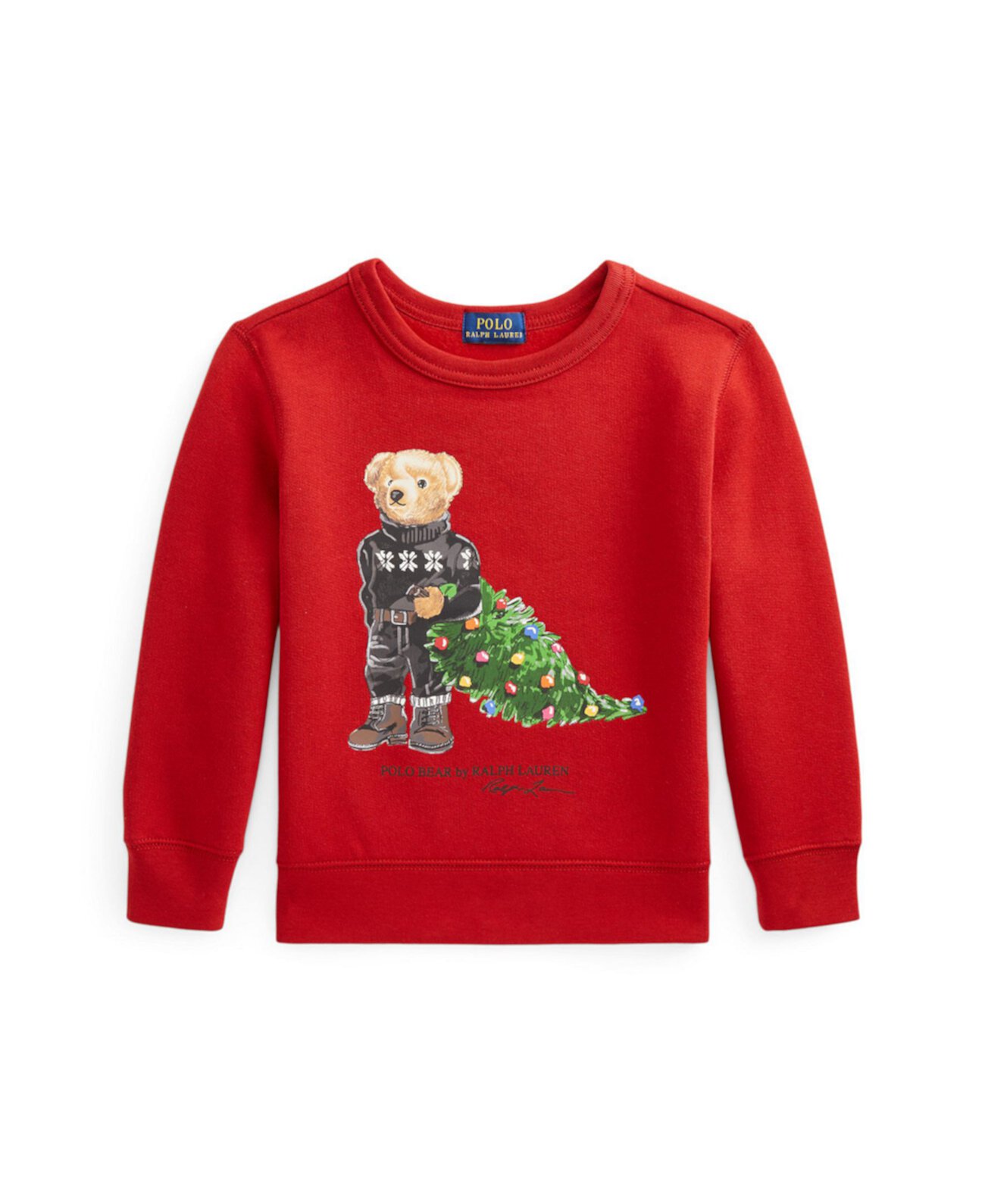 Флисовая толстовка с изображением медведя Little Boys Holiday Ralph Lauren