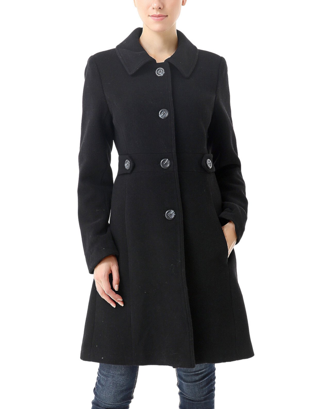 Женское прогулочное пальто из вересковой шерсти Kimi and Kai