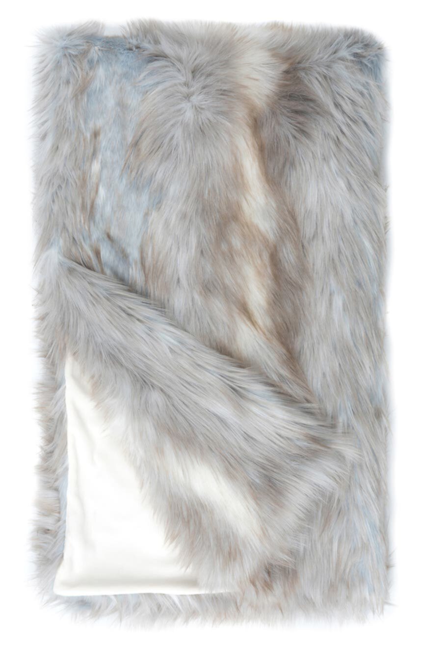 Плед из искусственного меха сибирской лисы, ограниченная серия DONNA SALYERS FABULOUS FURS