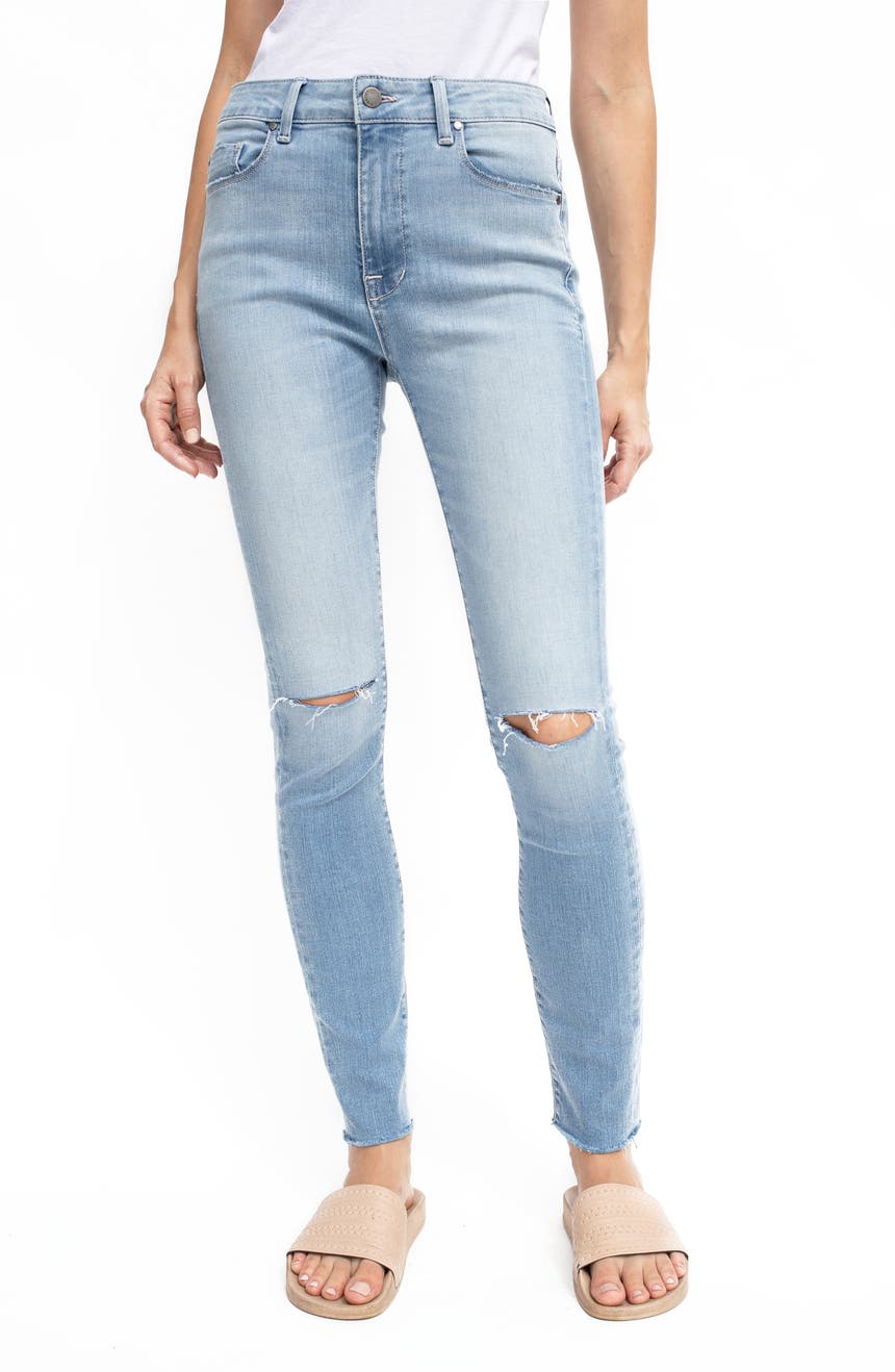 Рваные джинсы скинни Gwen с высокой талией FIDELITY
