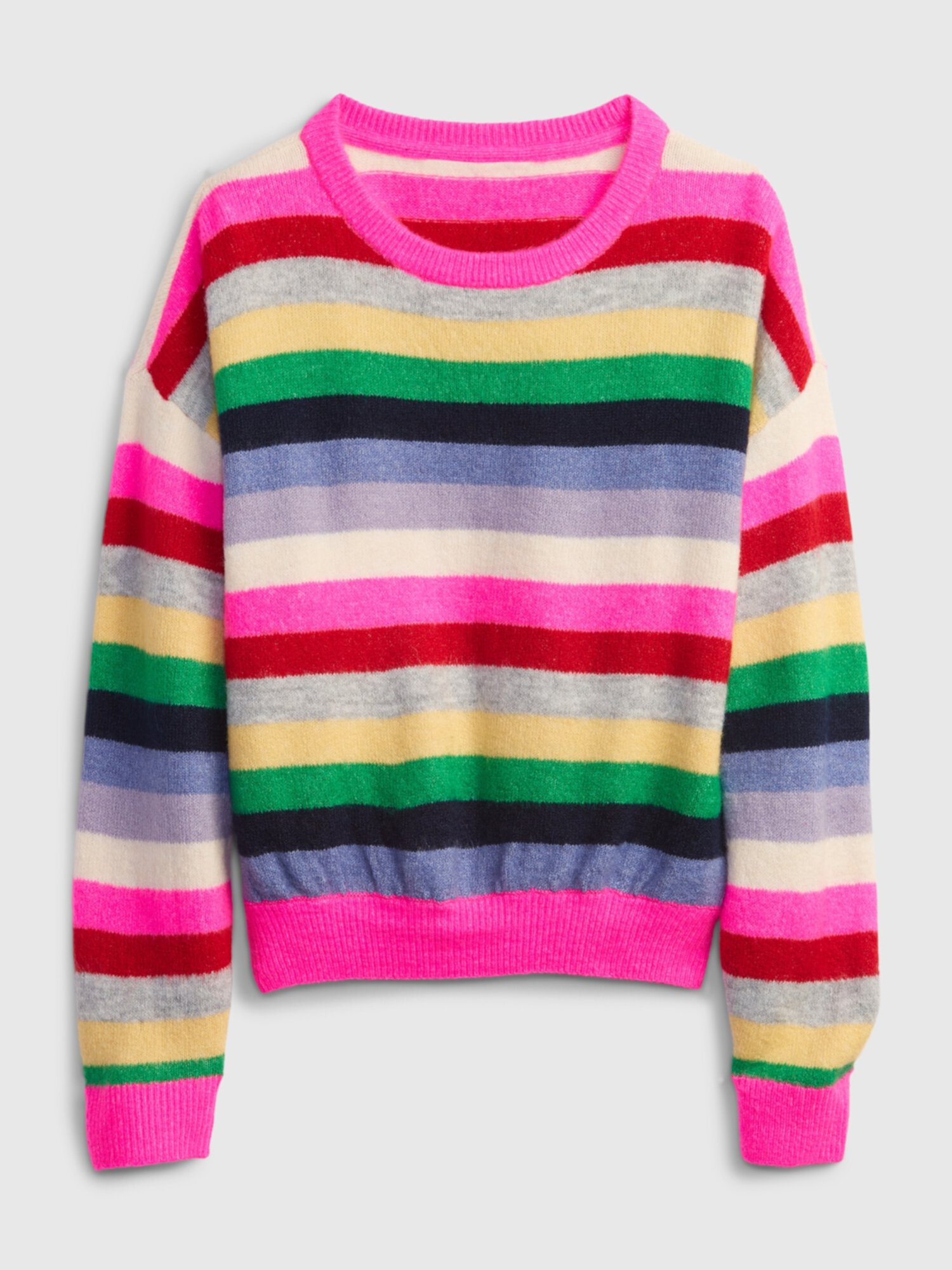 Детский свитер с круглым вырезом и принтом Gap