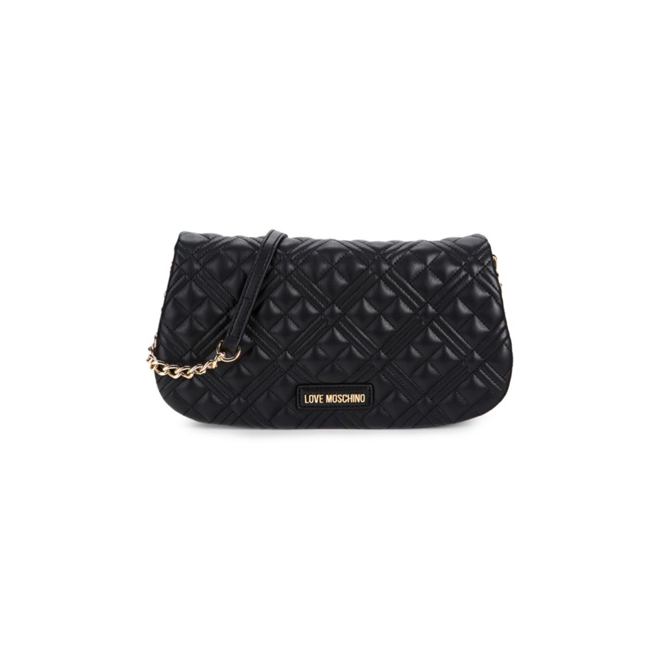 Quilted Crossbody Bag LOVE Moschino