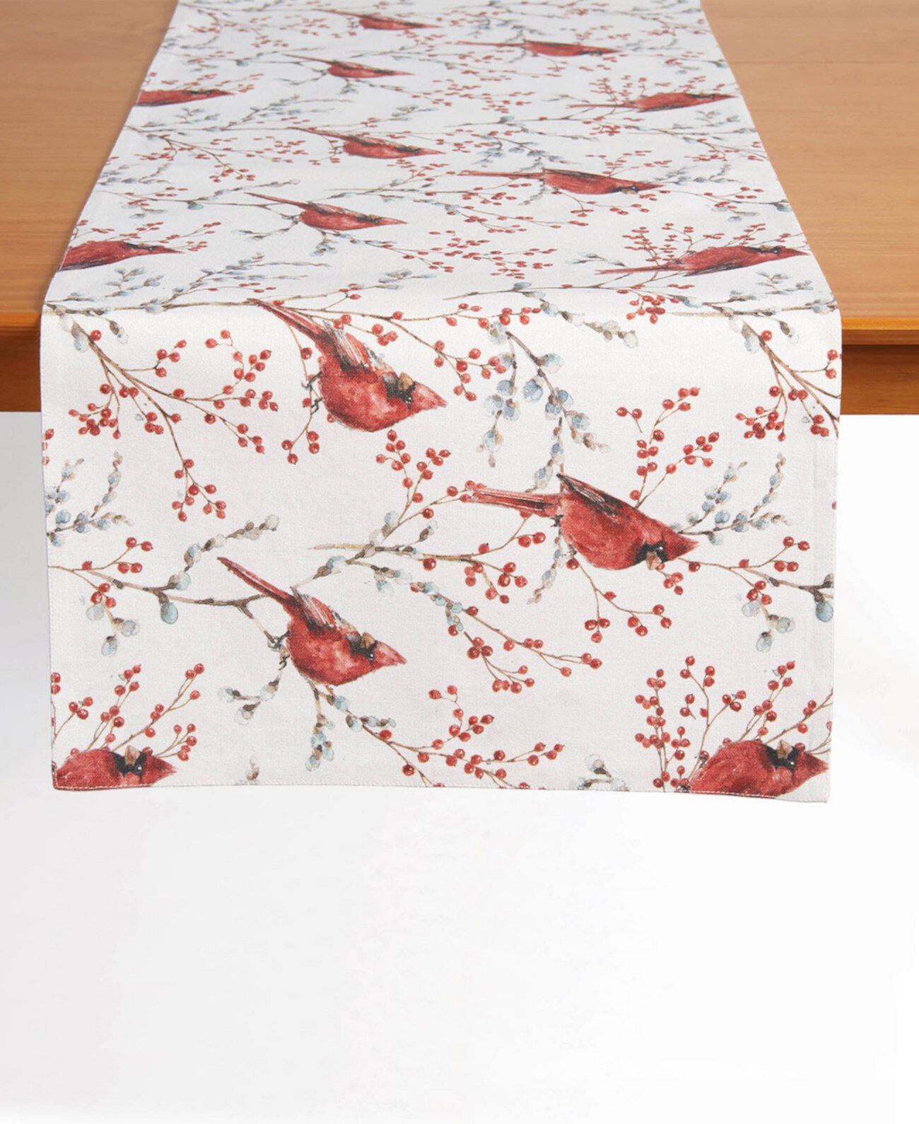 Кардинал с ягодной дорожкой для стола, 72 x 14 дюймов Tableau