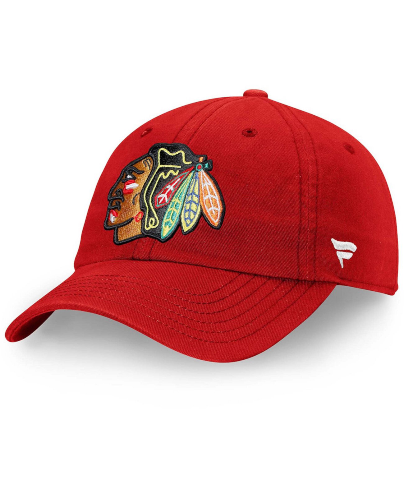 Мужская красная регулируемая шляпа с логотипом Chicago Blackhawks Core Primary Fanatics