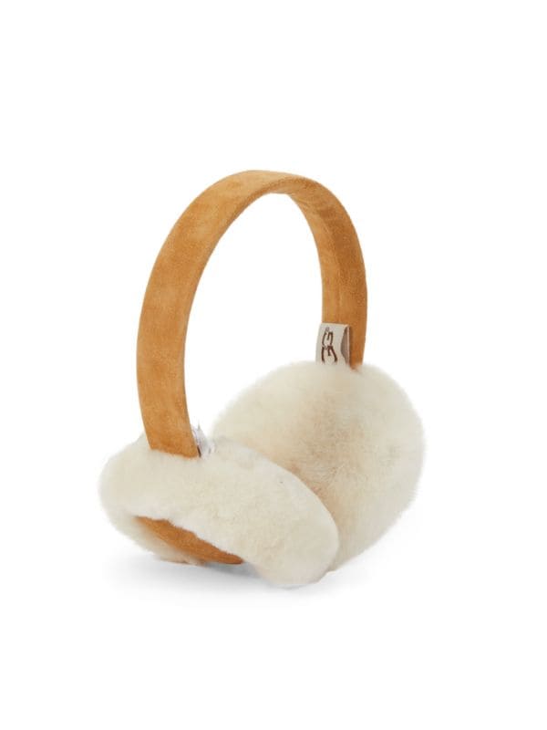 Kid's Leather &amp; Shearling Earmuffs UGG