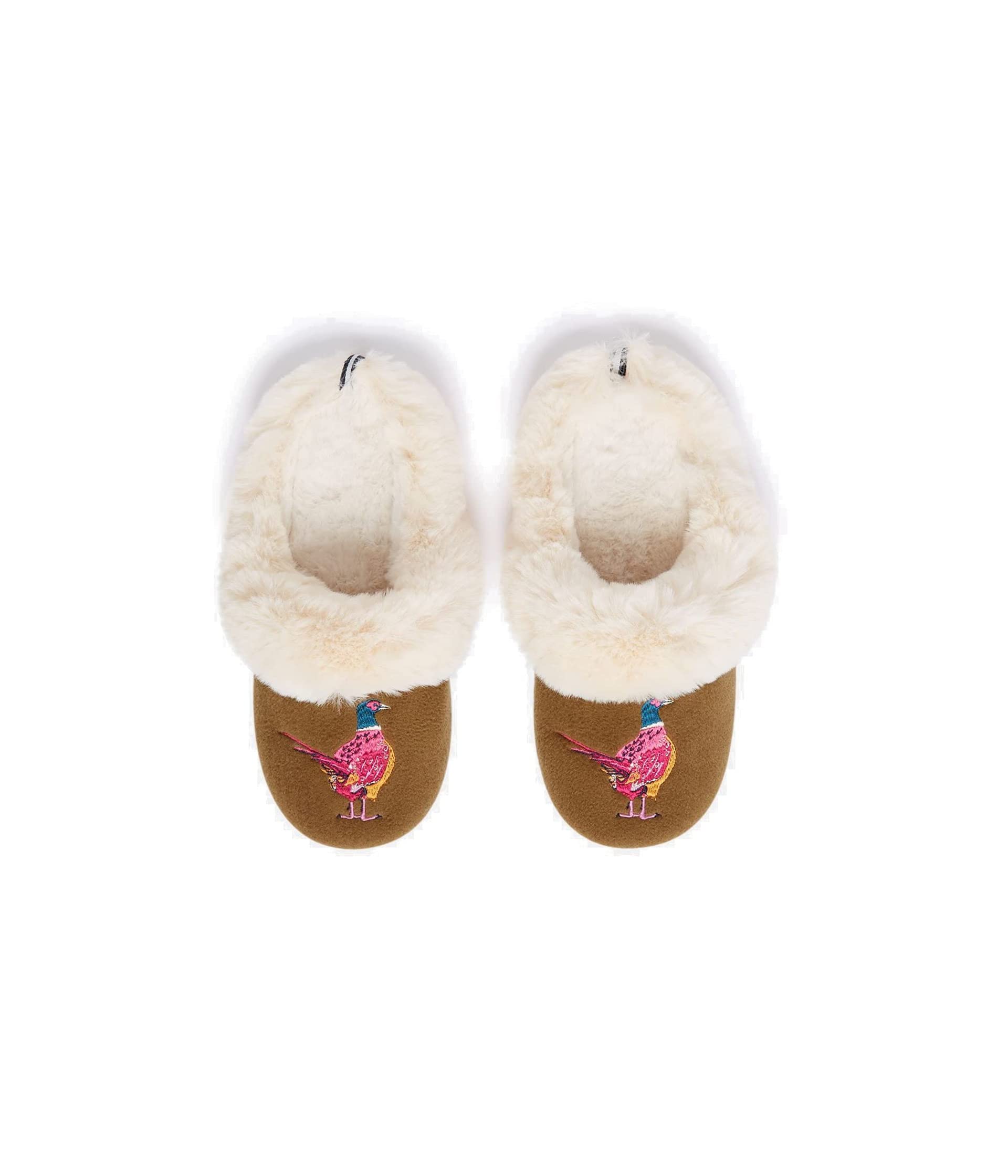 Тапочки Joules Slippet Luxe с искусственным мехом и гибкой подошвой для домашнего уюта Joules