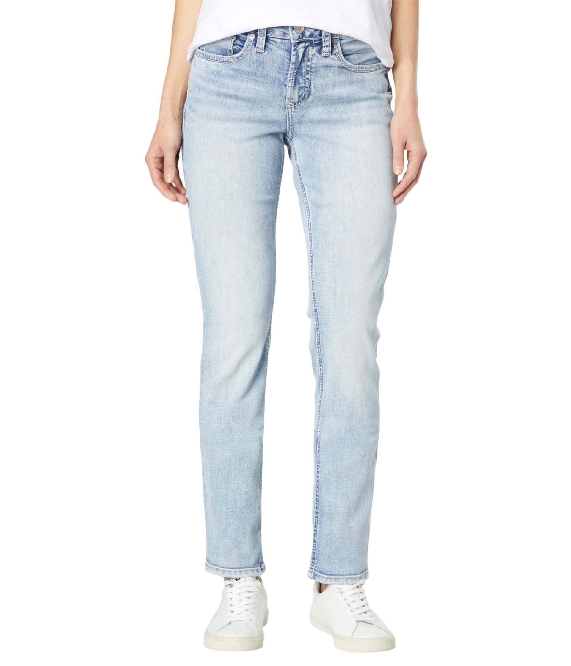 Suki Straight Jeans L93432EDK147 Silver Jeans Co.