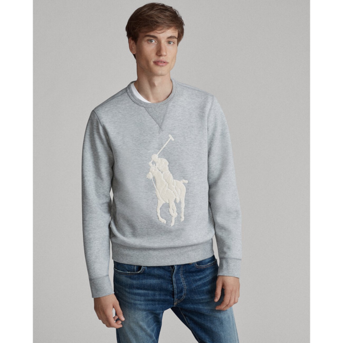 Ralph lauren big. Серое худи Polo Ralph Lauren мужское. Свитшот Ralph Lauren вязаный. Зипка Ральф Лорен Биг пони.