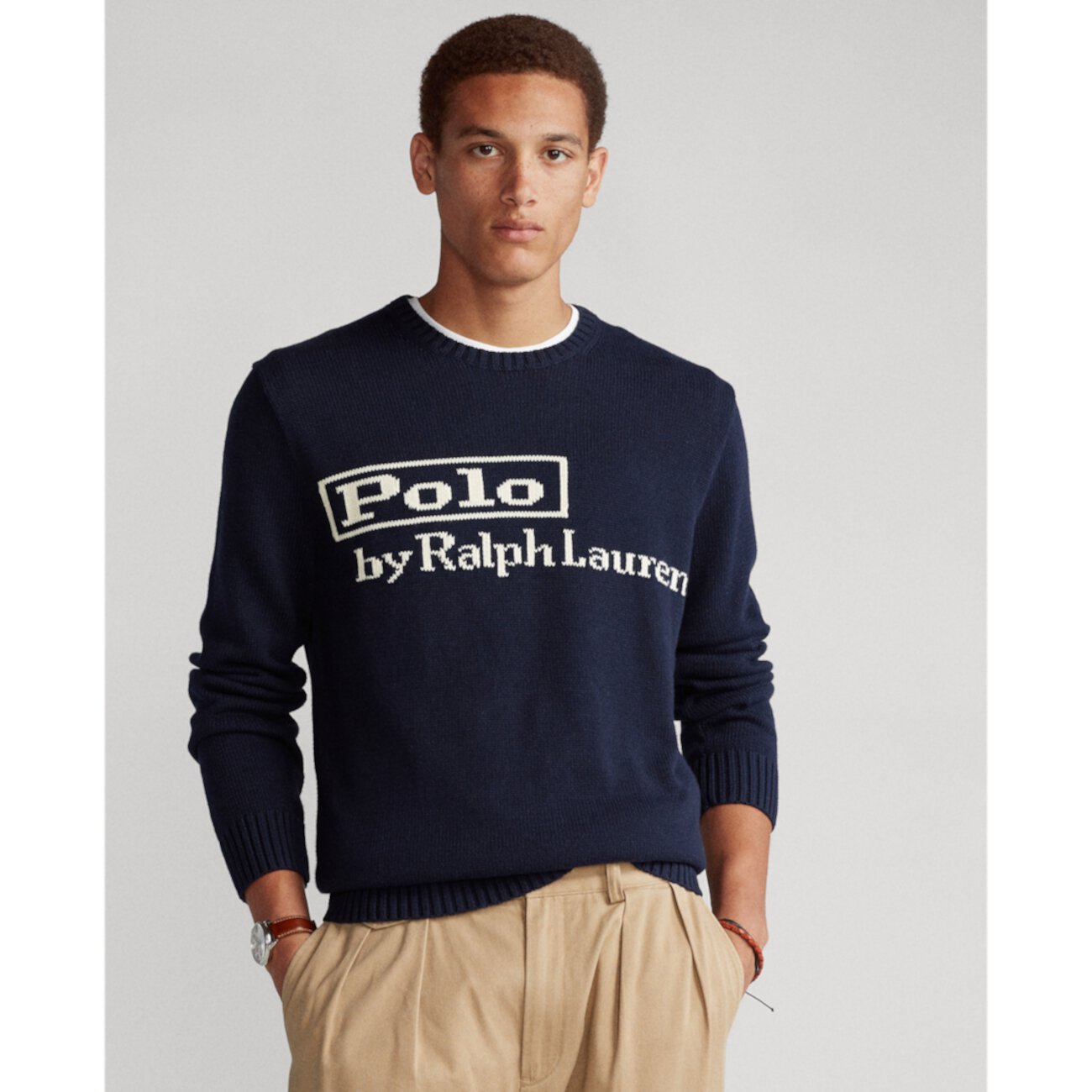 Ральф лорен оригинал. Ральф оригинал. Merino Wool Crew Neck with Embroidered logo.